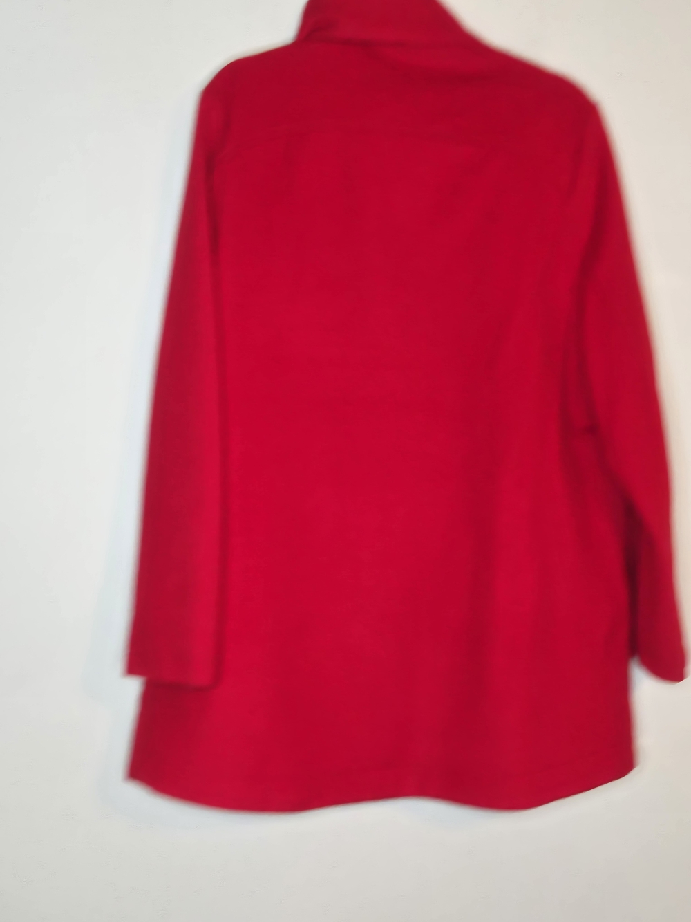 Pendleton Red Wool Blend Stand Collar Coat Hidden Zip Snap Jacket XL - Picture 7 of 10